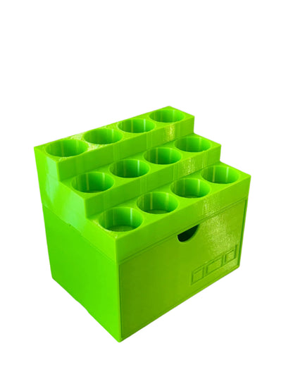 TattooTrunk 4oz InkDeck in Electric Lime with TrunkBase