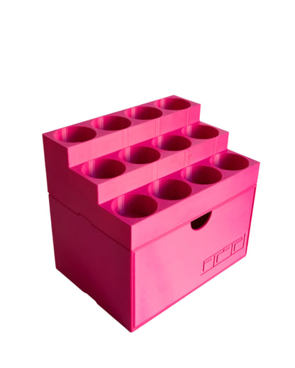 TattooTrunk 4oz InkDeck in Peony Pink with TrunkBase