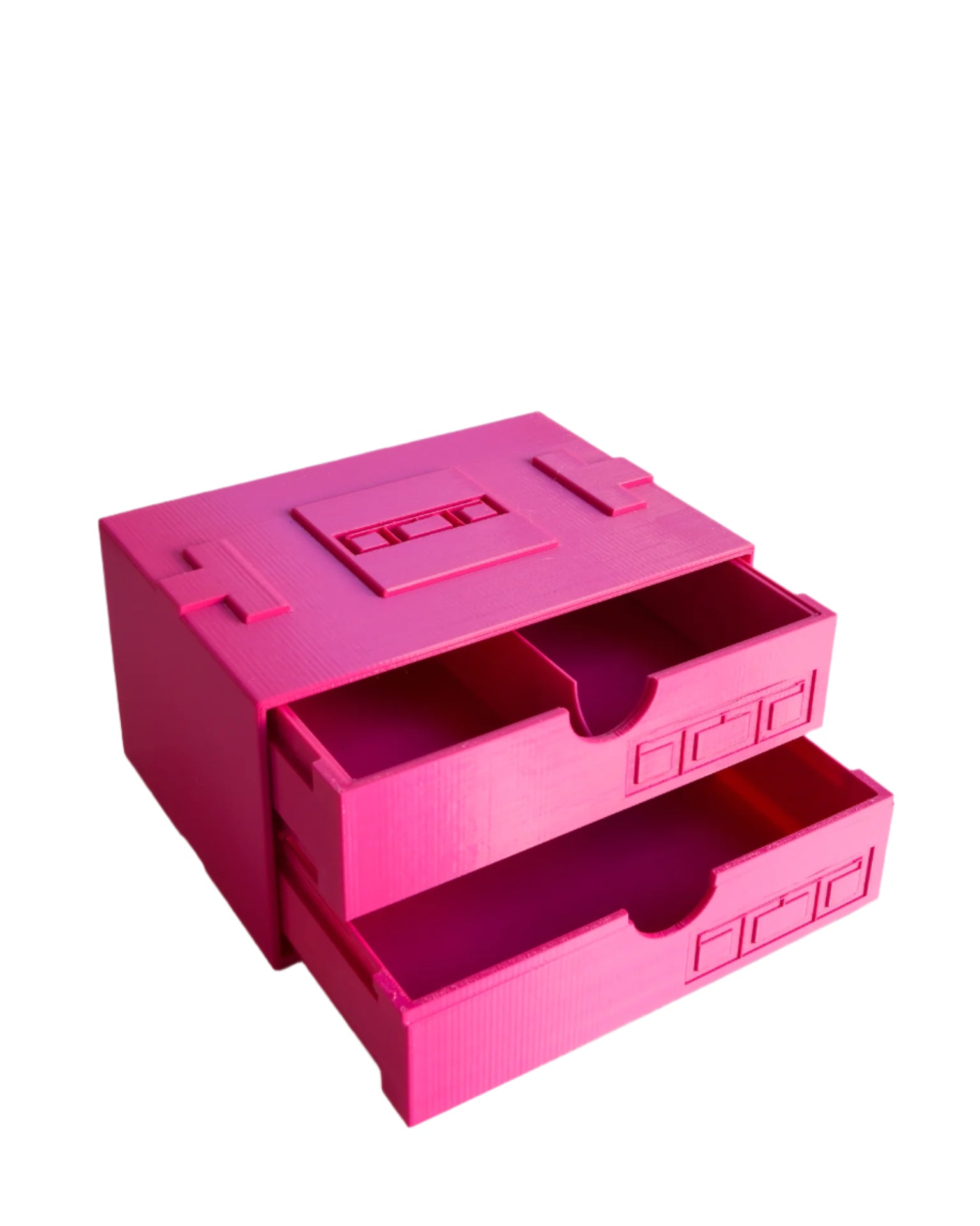 TattooTrunk Half Drawer Insert in Peony Pink in Drawer and TrunkBase